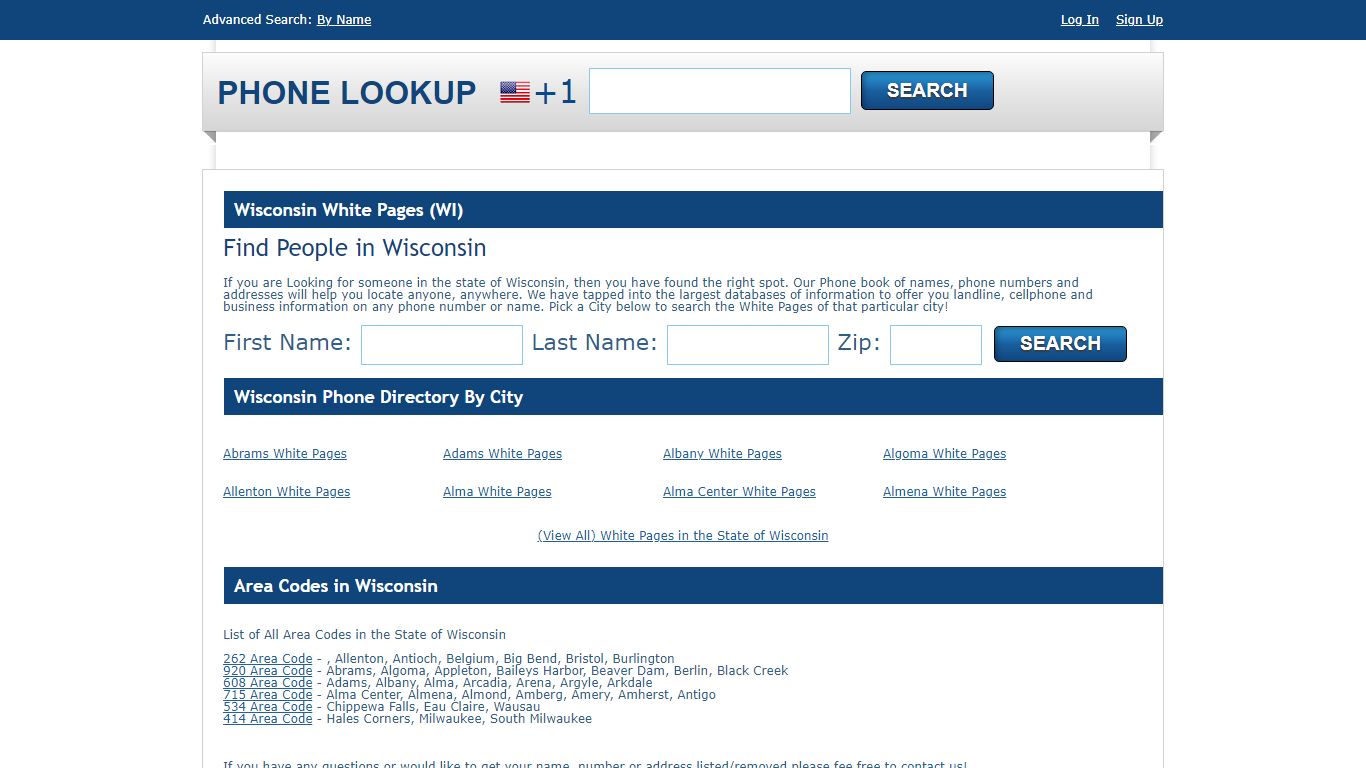 Wisconsin White Pages - WI Phone Directory Lookup